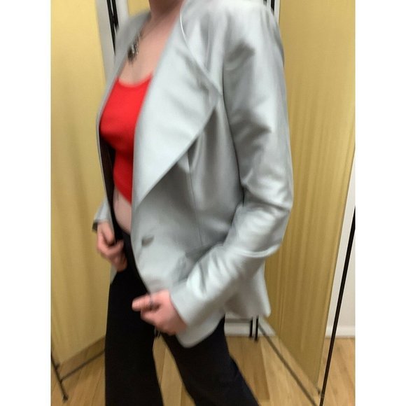 Lafayette 148 Y 12 100% Silk Silver Blazer - Picture 11 of 11